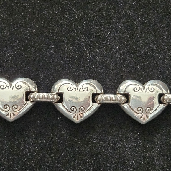 Brighton Sterling Heart Link Bracelet - Silver - Picture 2 of 3